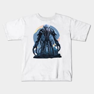 Hybrid Jaeger: Shark-Octopus Concept Kids T-Shirt